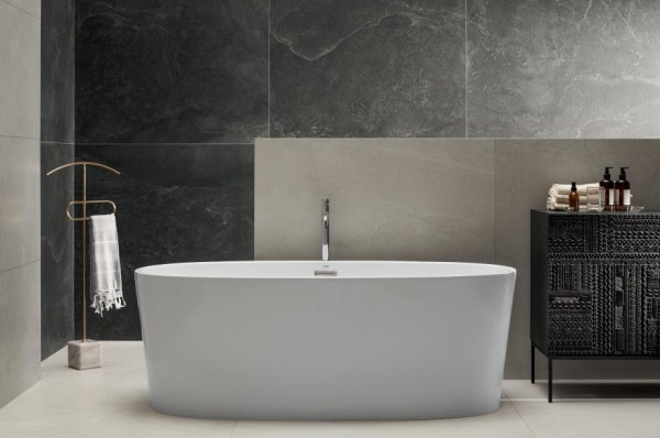 tubadzin monolith grand cave white bath